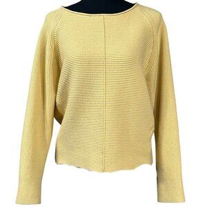 Truth by Republic Yellow Ribbed Pullover Sweater Size XL